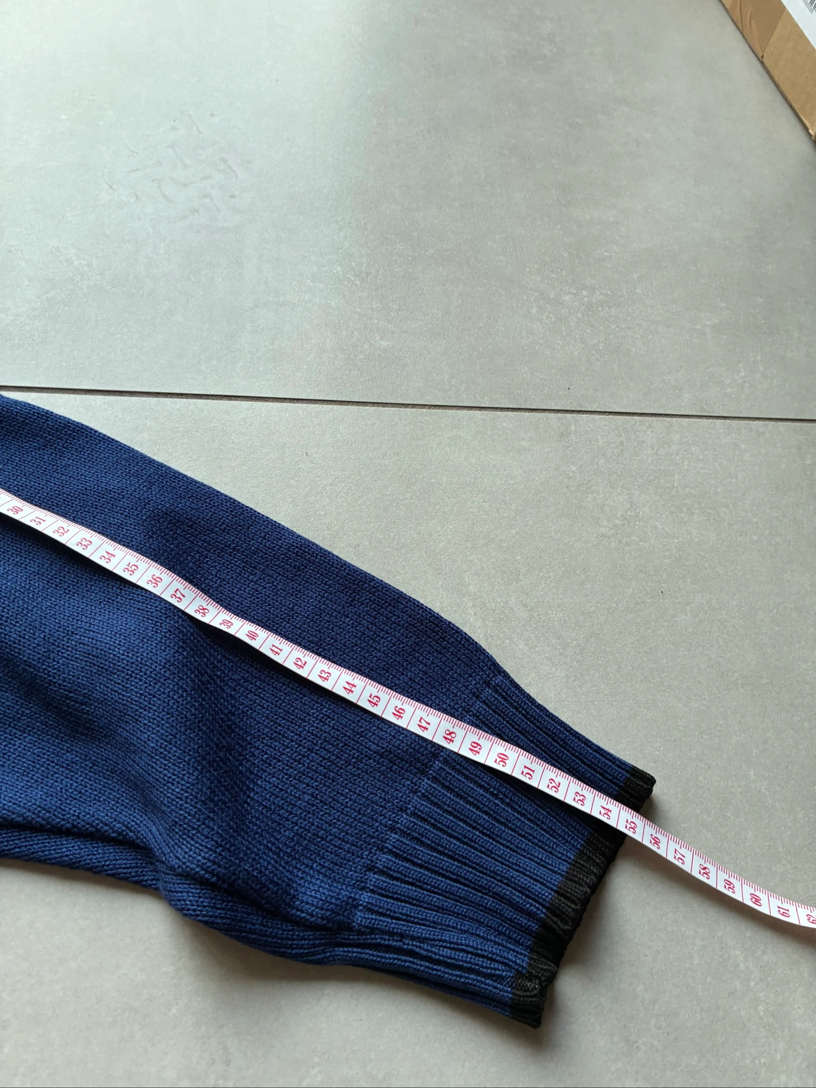 Polo Ralph Lauren Suéter Azul Gola Redonda Texturizado Vintage Y2K Logo Bordado Marrom Remendo nos Cotovelos – photo 9
